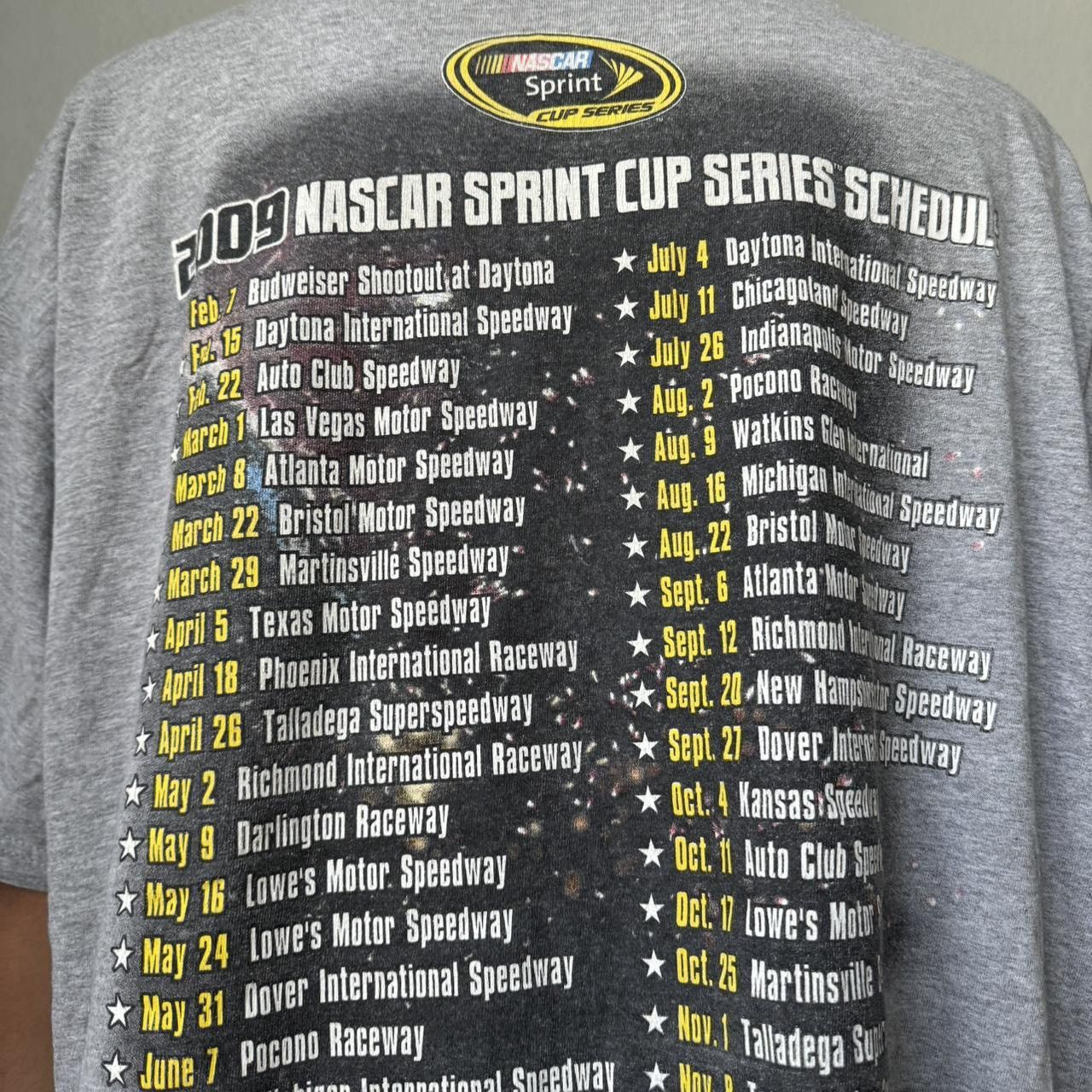 NASCAR × Vintage Vintage Nascar Sprint Cup Series 2009 Graphic Tee Shirt Size US XXL / EU 58 / 5 - 6 Thumbnail