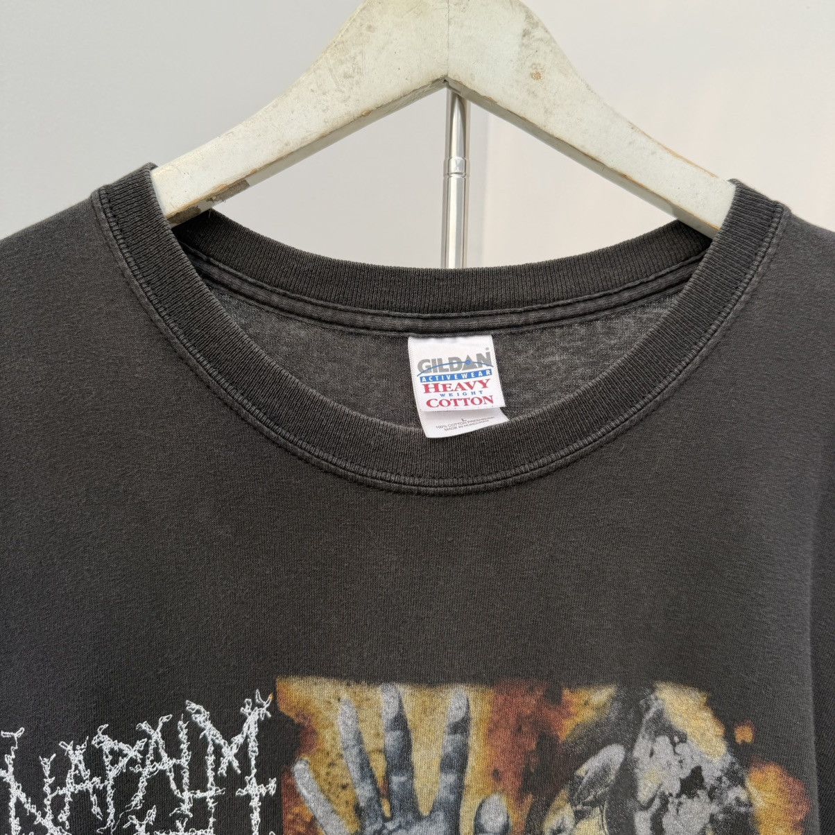 Band Tees Napalm death - trashed distressed faded Size US M / EU 48-50 / 2 - 3 Thumbnail