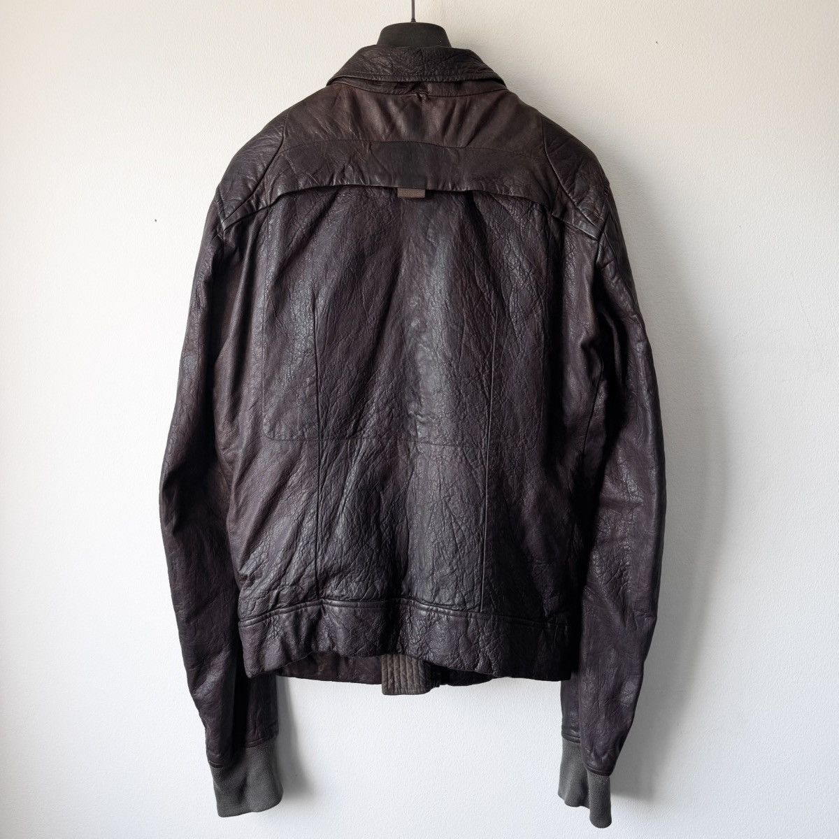 Rick Owens Rick Owens FW2008 Dust Hammered Lamb Leather Bruiser Jacket Size US M / EU 48-50 / 2 - 6 Thumbnail