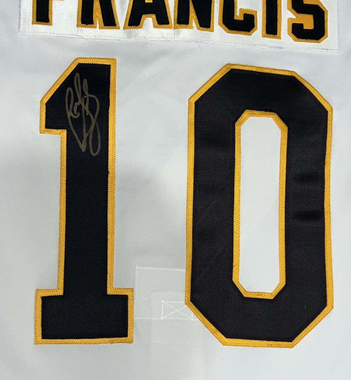 Ccm Vintage Pittsburgh Penguins Signed Ron Francis Jersey Ccm Size US L / EU 52-54 / 3 - 6 Thumbnail