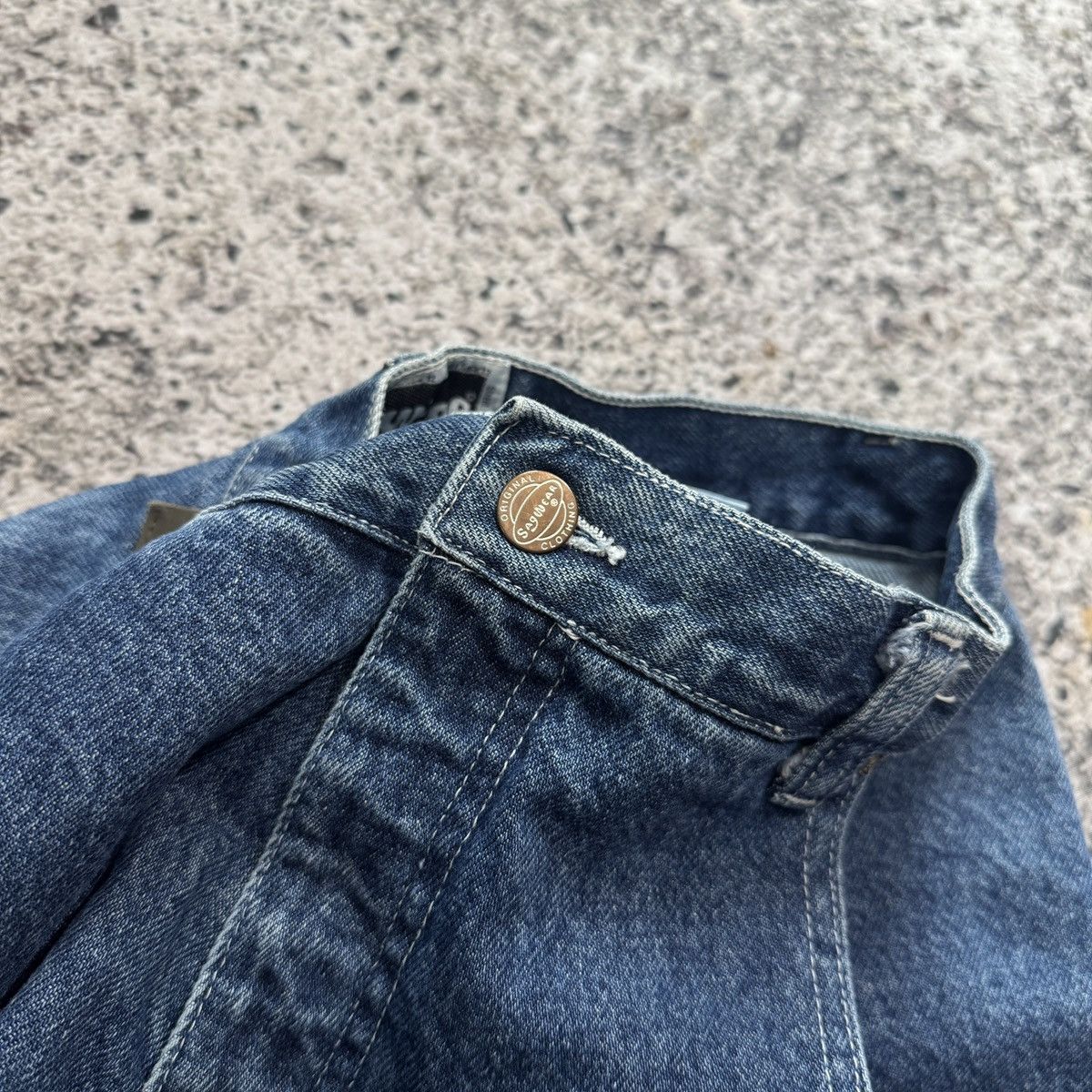 JNCO 90s Sagwear Baggy Wide Leg Denim Skater Shorts Jorts Rare Size US 28 / EU 44 - 7 Thumbnail