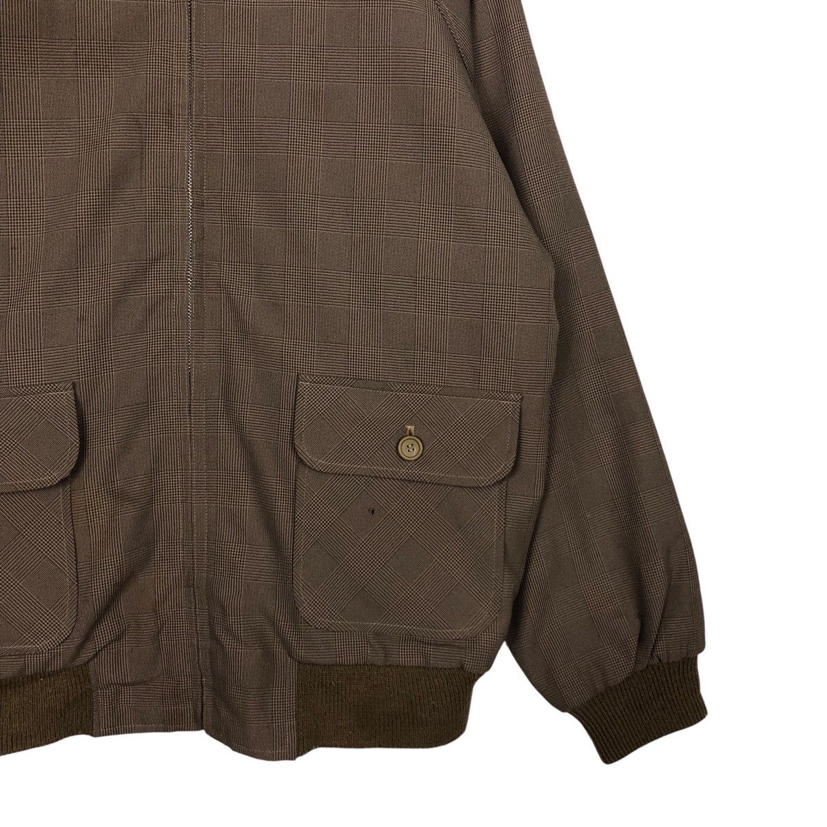 Issey Miyake 📌Vintage Bomber Jacket Jac Blanket Check Tartan Size US L / EU 52-54 / 3 - 6 Thumbnail