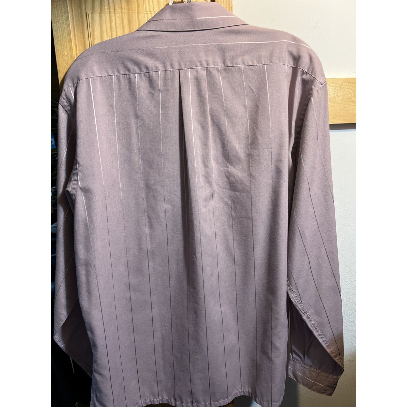 John Henry John Henry Vintage Button Shirt Men's 17 34-35 Purple Stripe Size US XL / EU 56 / 4 - 7 Thumbnail