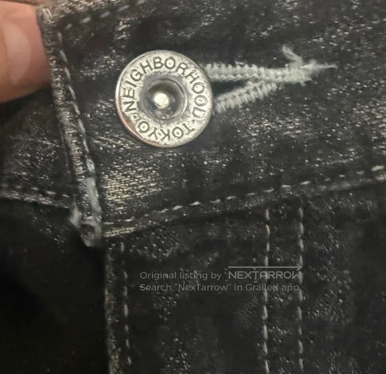 Neighborhood Neighborhood size M Water-washed Black Denim Jeans Size US 27 - 7 Thumbnail