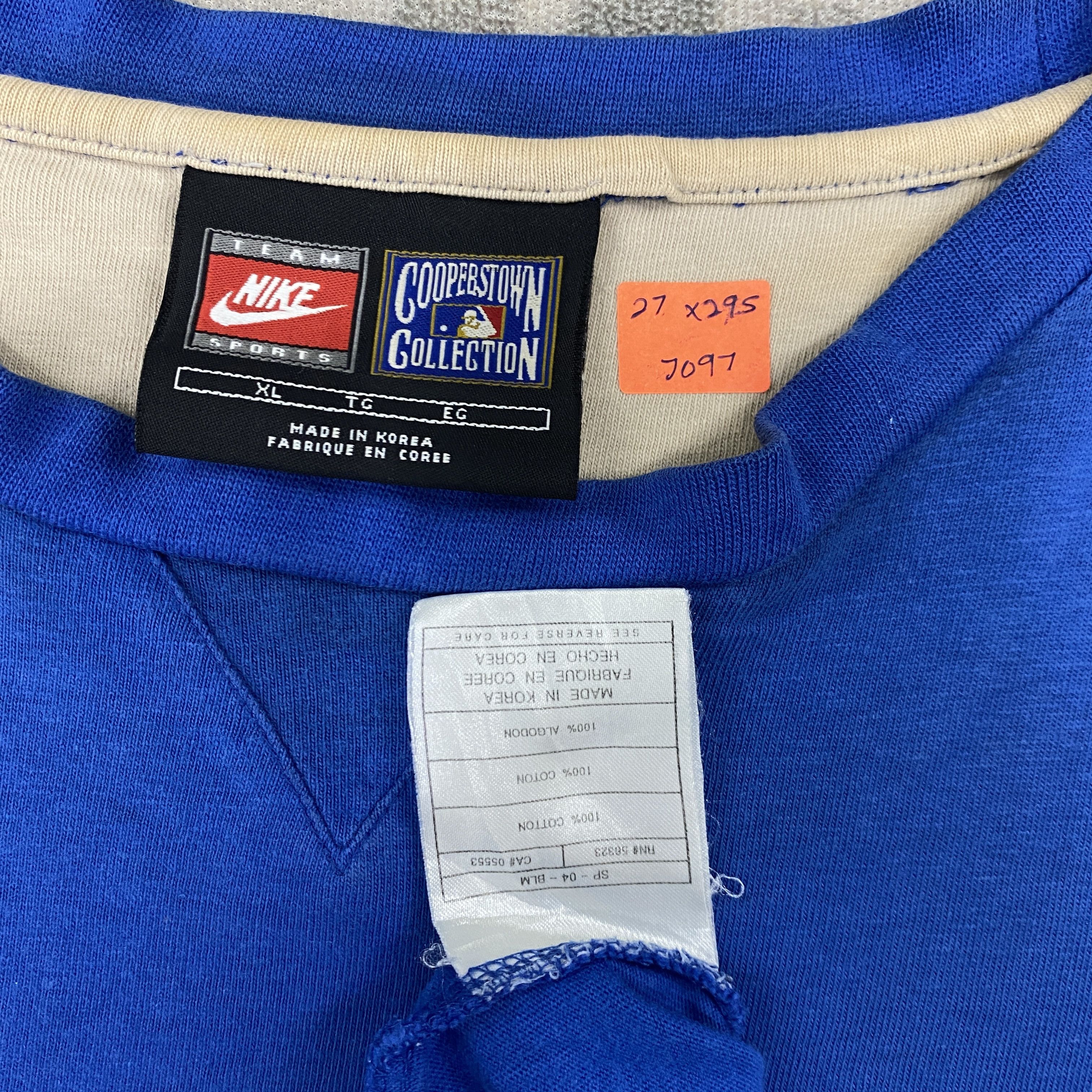 Cooperstown Collection Vintage Nike MLB "Los Angeles Dodgers" Tshirt - J097 Size US XXL / EU 58 / 5 - 6 Thumbnail