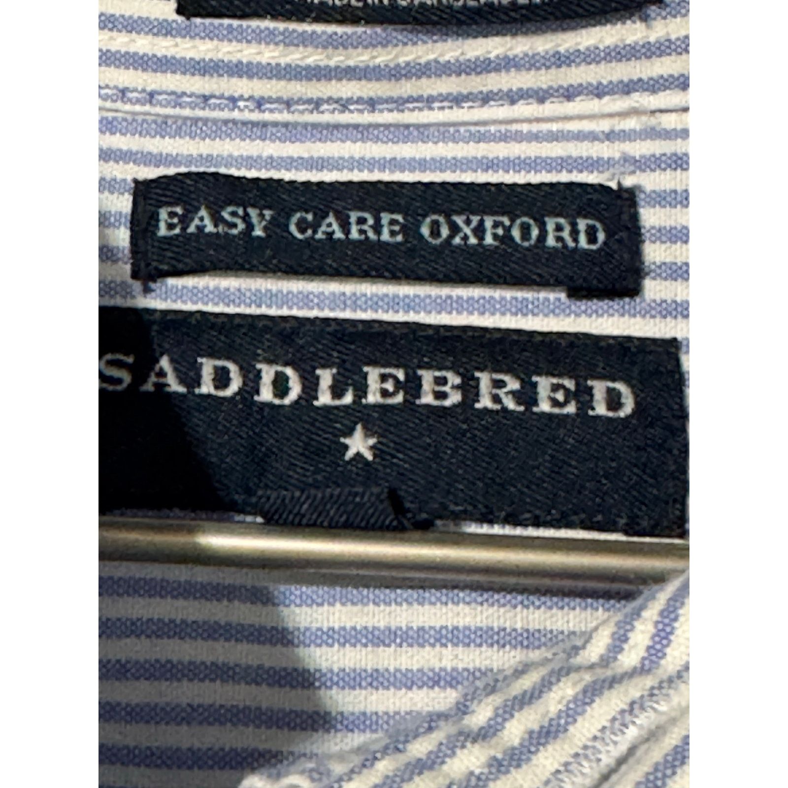 Saddlebred Saddlebred Easy Care Mens Shirt Button Down Size 17 34/35 Size US XL / EU 56 / 4 - 4 Thumbnail