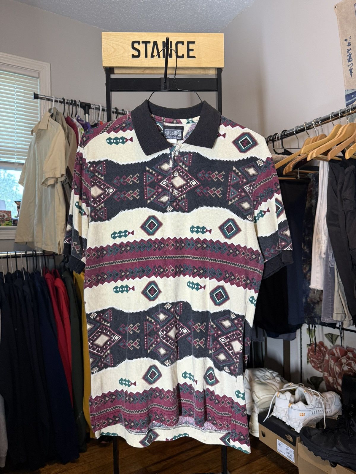 Vintage Roughrider Aztec Polo Size US M / EU 48-50 / 2 - 1 Thumbnail