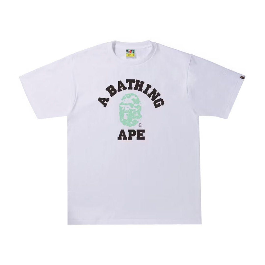 Bape Text Code Camo College Tee White Size US L / EU 52-54 / 3 - 1 Preview
