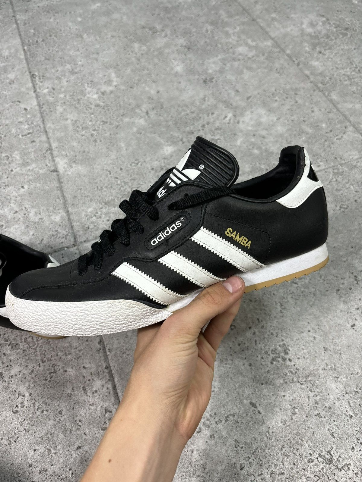 Adidas × Vintage Vintage 00s Adidas Samba Low Top Trainers Aestethic Leather Size US 11.5 / EU 44-45 - 5 Thumbnail