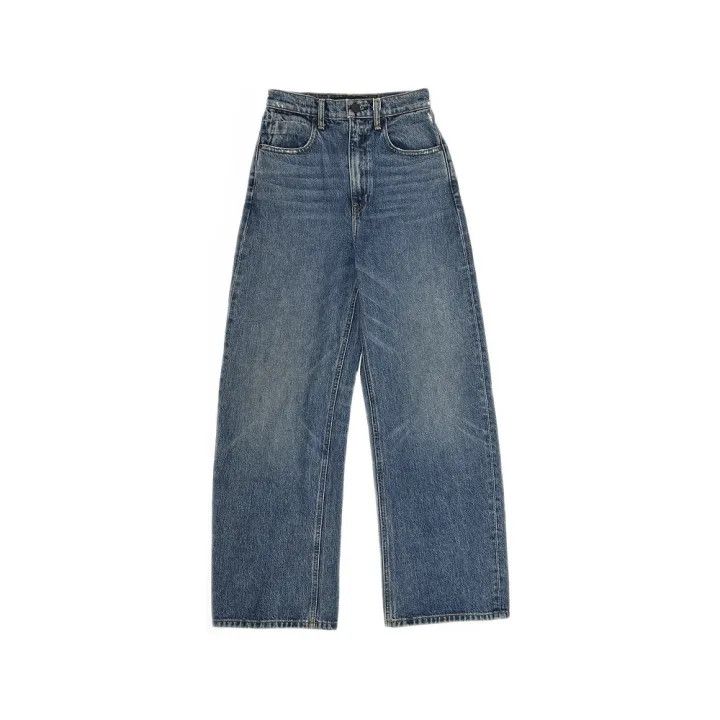 Alexander Wang Alexander Wang High-Waisted Straight Leg Jeans 0079 Size 25" / US 0 / IT 36 - 1 Thumbnail