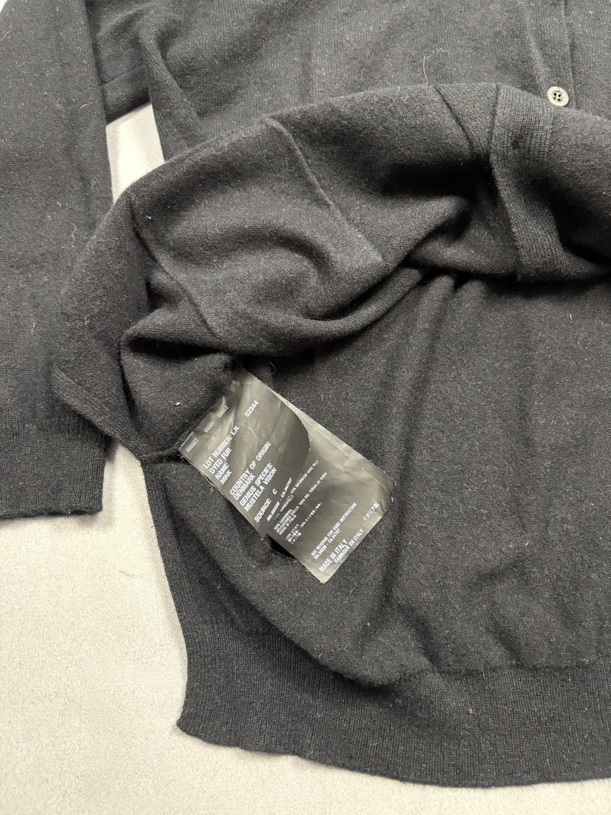 Prada Prada Milano Cashmere Cardigan Mink Fur Collar Black Size 46 Size L / US 10 / IT 46 - 18 Thumbnail