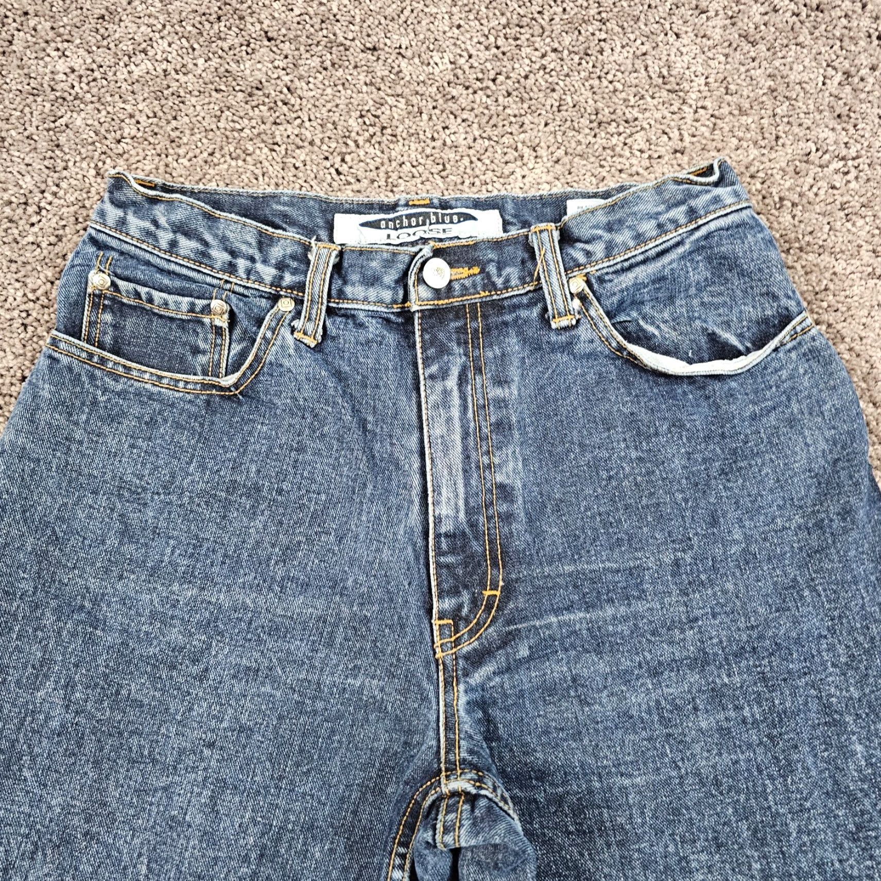 Anchor Blue VINTAGE Anchor Blue Jeans Womens 11 Tapered Baggy Denim Cotton Blue 28x29 Size 28" / US 6 / IT 42 - 2 Thumbnail