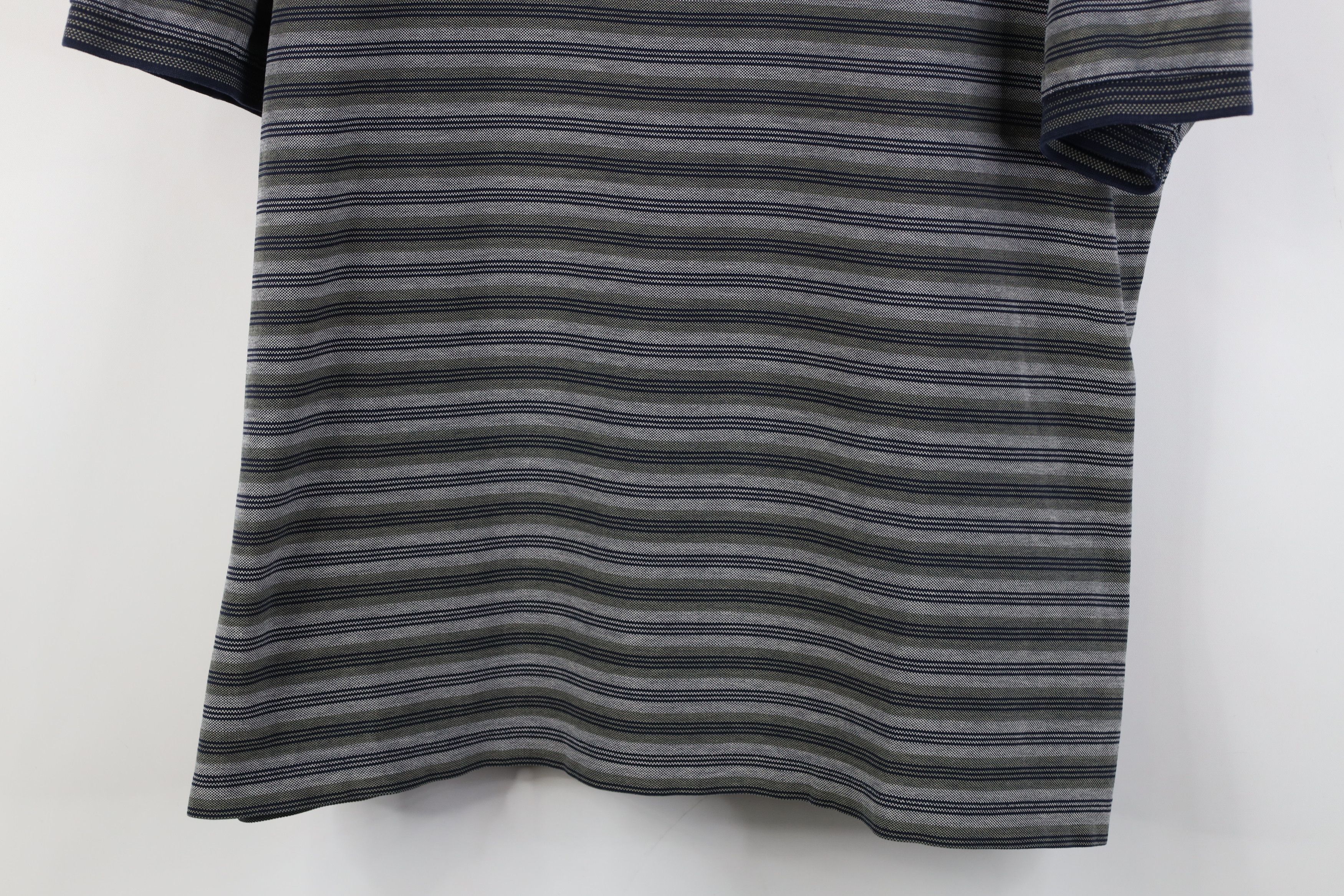 Vintage Vintage 90s Streetwear Block Knit Golf Polo Shirt Cotton Size US XL / EU 56 / 4 - 3 Thumbnail
