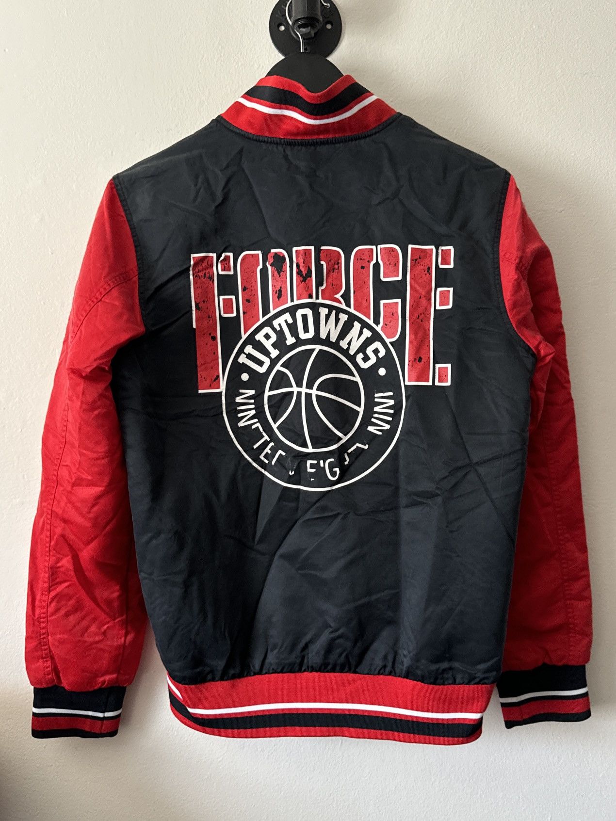 Nike NIKE Force Uptowns 1989 Varsity Bomber Jacket Size US S / EU 44-46 / 1 - 9 Thumbnail