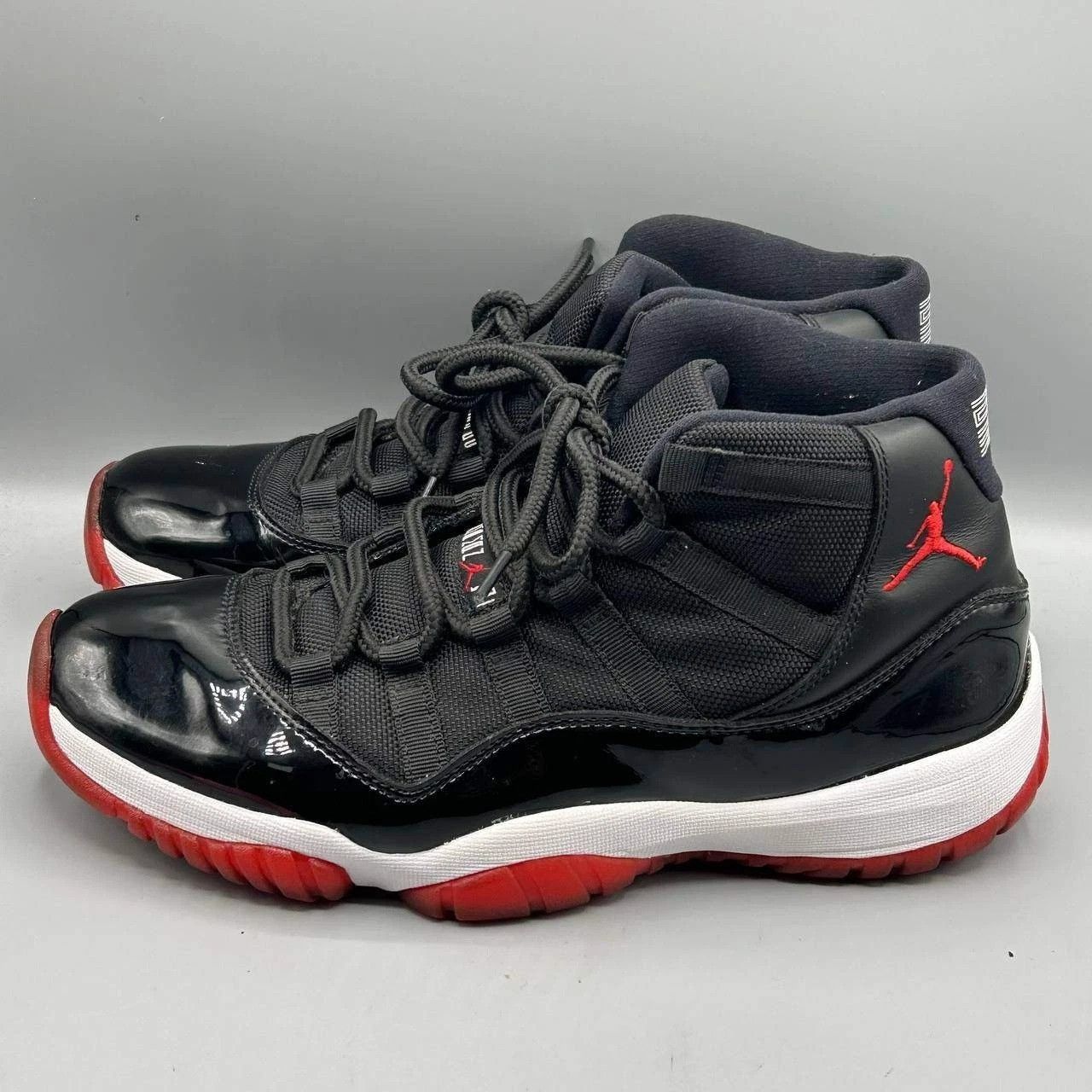 Jordan Brand Air Jordan 11 Retro Bred Basketball Shoes 378037-010 8.5 Size US 8.5 / EU 41-42 - 3 Thumbnail