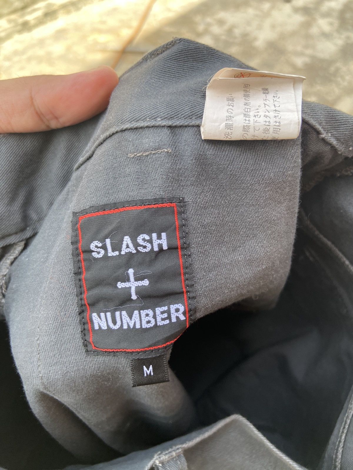 Japanese Brand Slash + Number Bondage Style Pant Size US 29 - 6 Thumbnail