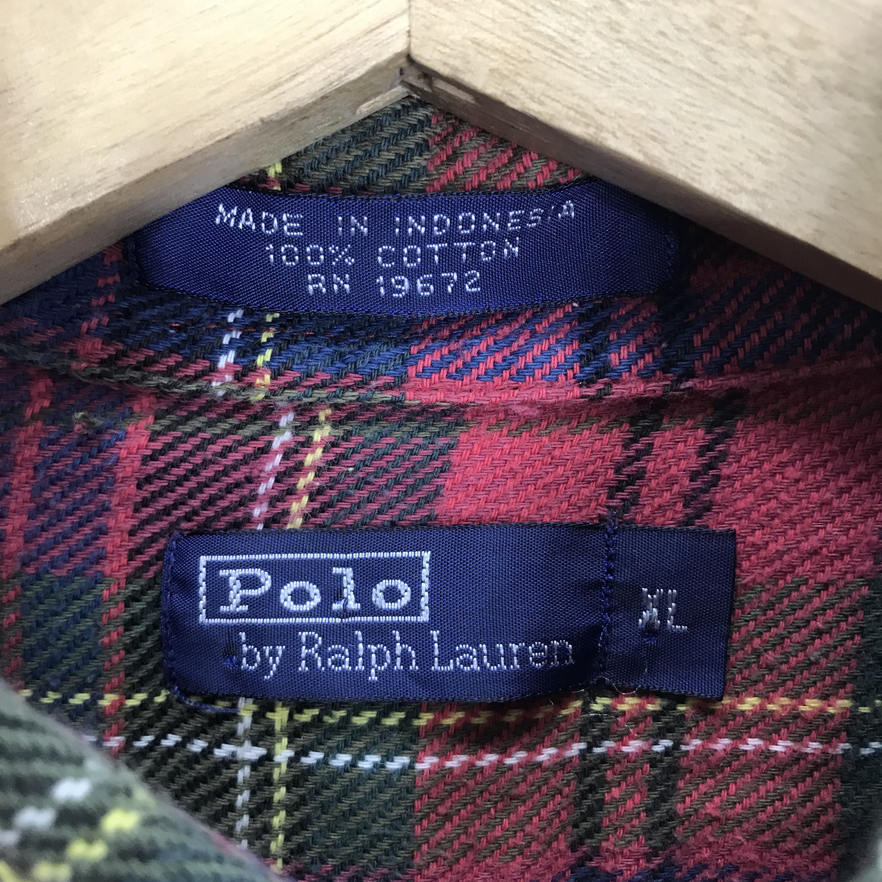 Polo Ralph Lauren Vintage 90s Polo by Ralph Lauren Checkered Flannel Shirt Size US M / EU 48-50 / 2 - 7 Thumbnail
