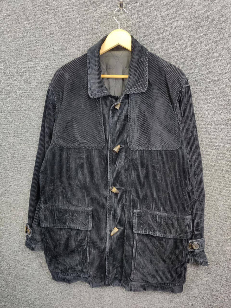 Kansai Yamamoto Vintage Kansai Man Velvet Corduroy Duffle Jacket Size US L / EU 52-54 / 3 - 2 Thumbnail