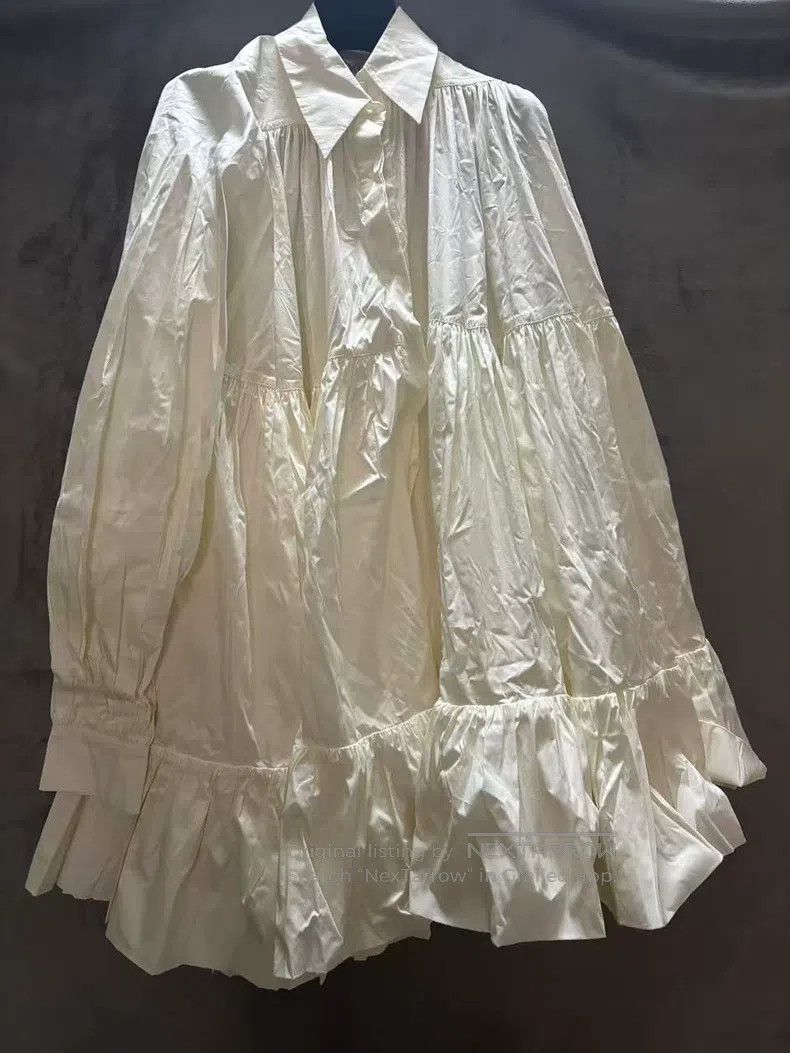 Valentino Valentino White large swing shirt dress Size XXS / US 00 / IT 34 - 1 Thumbnail