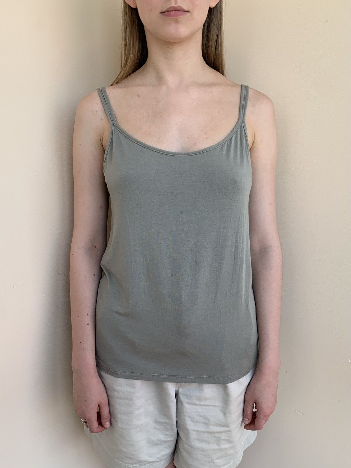 Sarah Pacini Sarah Pacini Modal Spaghetti Strap Tank Top Vintage 2000s Size L / US 10 / IT 46 - 3 Thumbnail