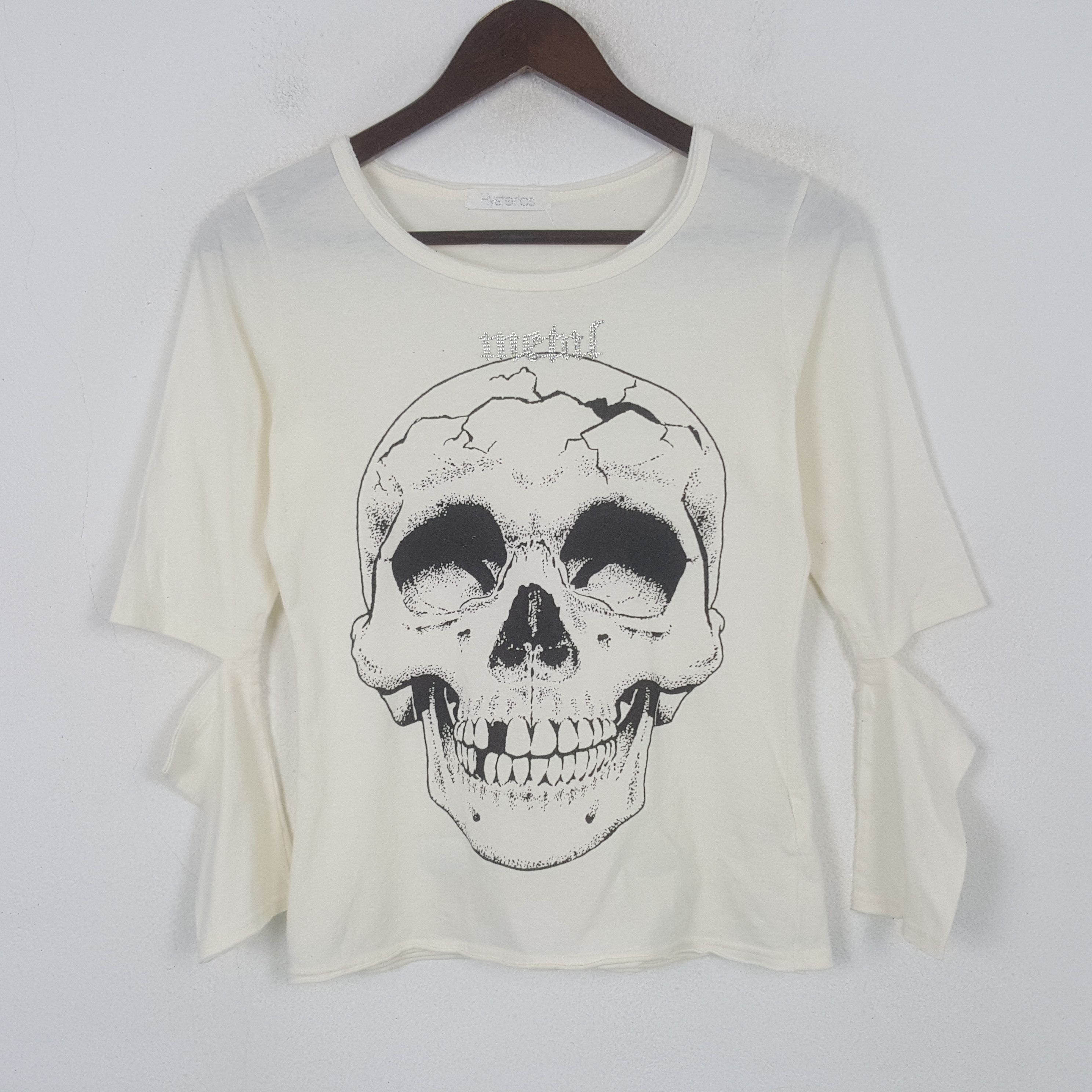 Hysteric Glamour Vintage Hysteric Glamour Skull Punk Style Tshirt Size S / US 4 / IT 40 - 1 Thumbnail