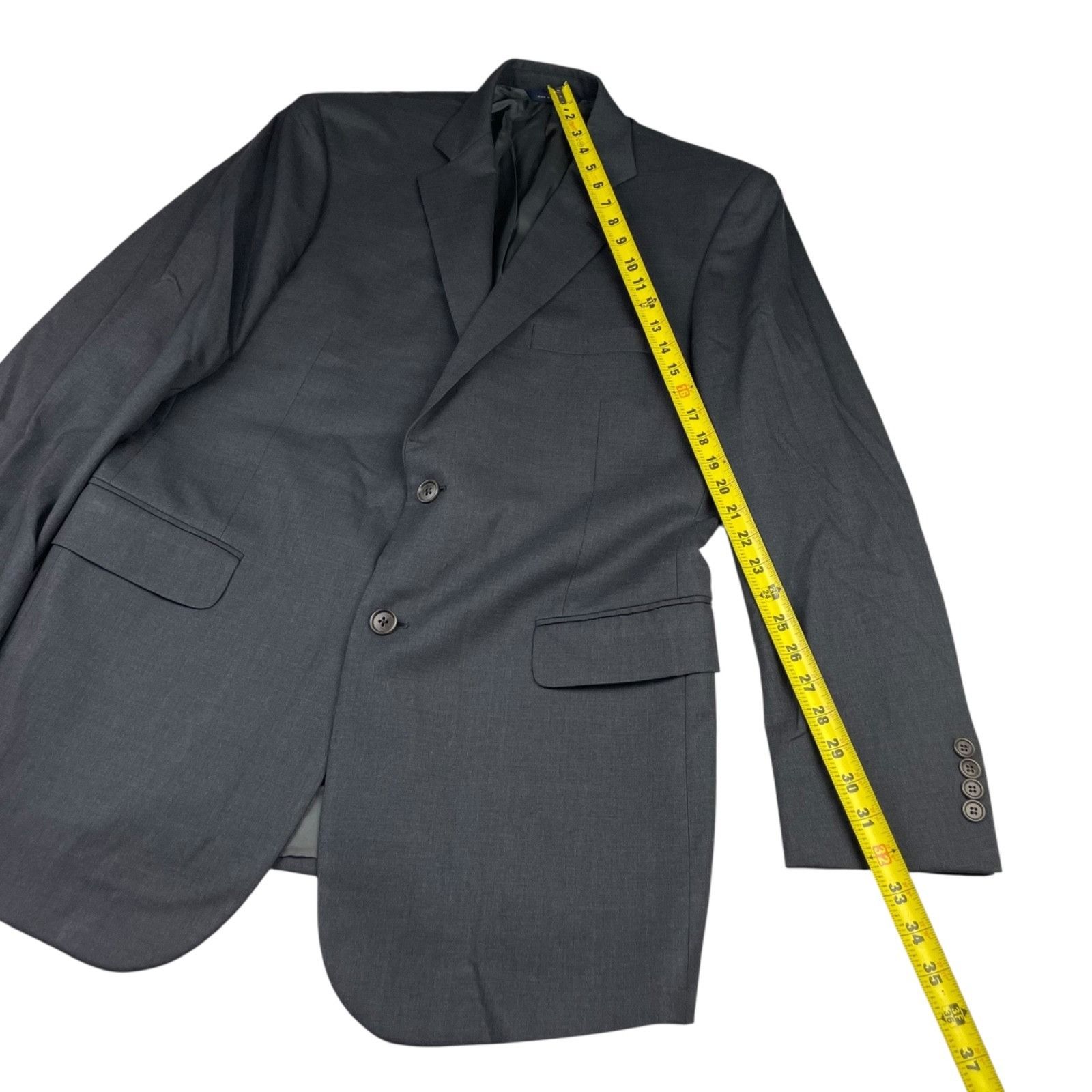 Brooks Brothers Brooks Brothers Men's Wool Stretch 2-Button Suit Gray • 41L Size 42L - 9 Thumbnail