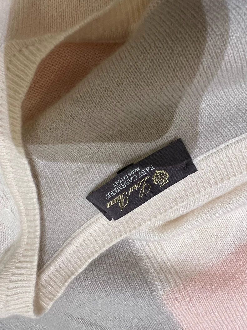 Loro Piana LORO PIANA Mid-sleeved pure cashmere sweater Size L / US 10 / IT 46 - 3 Thumbnail