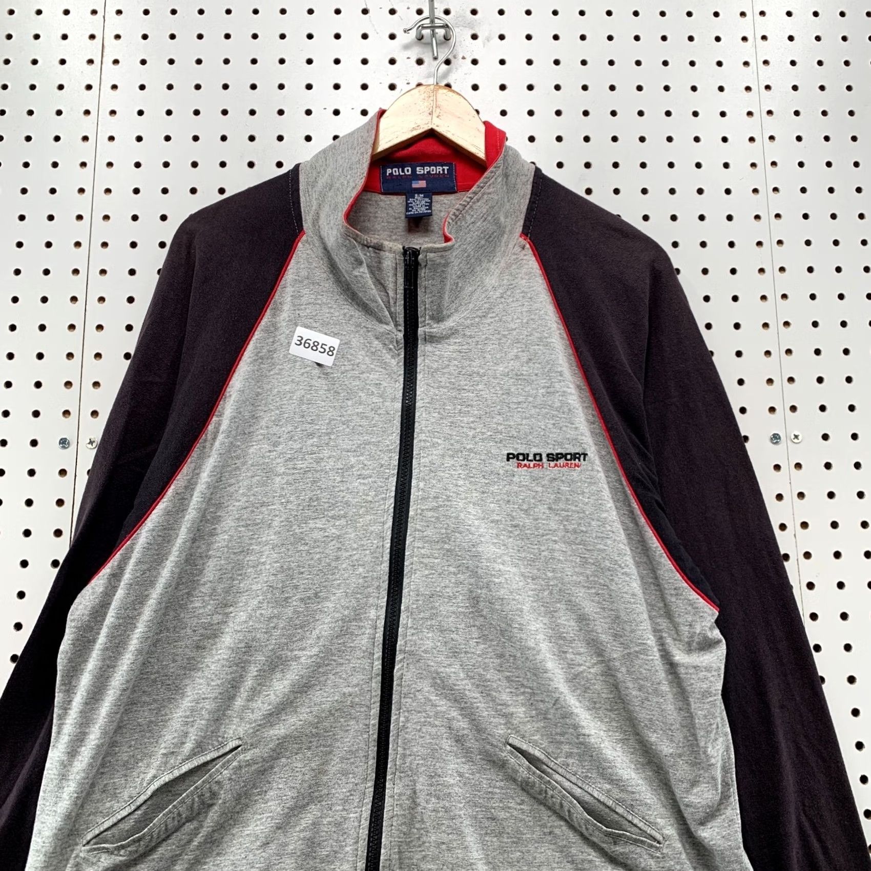 Vintage VINTAGE Polo Sport Jacket Mens M Gray Faded Zip Size US M / EU 48-50 / 2 - 7 Thumbnail