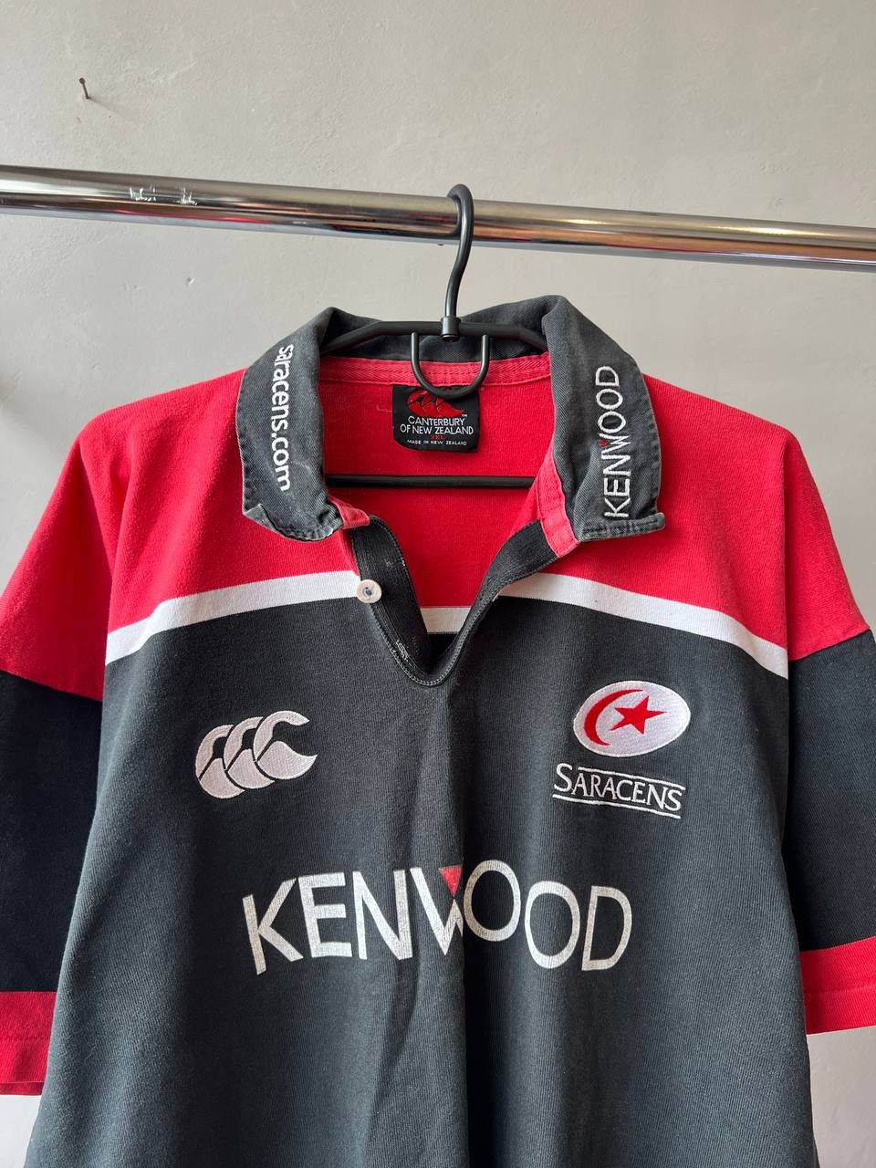Canterbury of New Zealand 2000/01 SARACENS HOME RUGBY UNION SHIRT JERSEY CANTERBURY Size US XXL / EU 58 / 5 - 3 Thumbnail
