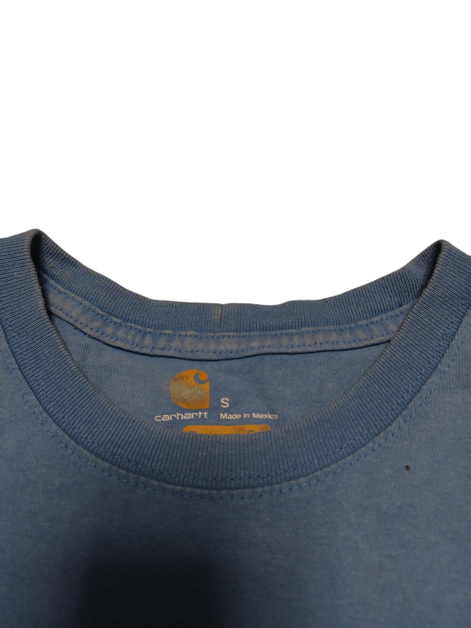 Carhartt VINTAGE CARHARTT WIP FADED BLUE BIG LOGO DISTRESSED USA TEE Size US S / EU 44-46 / 1 - 6 Thumbnail