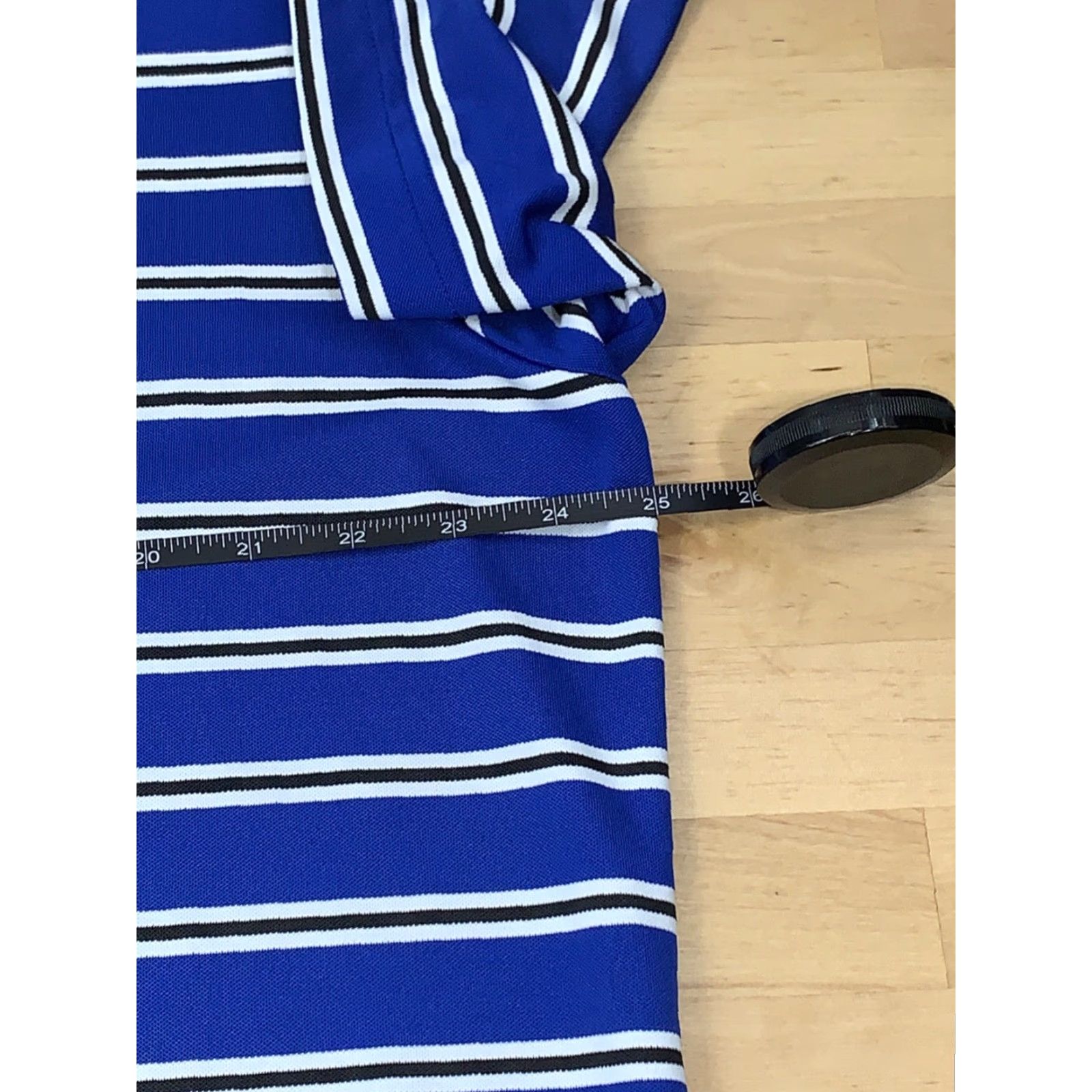 Vintage VUGA Polo Shirt Mens XL Striped Blue Golf Casual Short Sleeve 5096 Size US XL / EU 56 / 4 - 6 Thumbnail