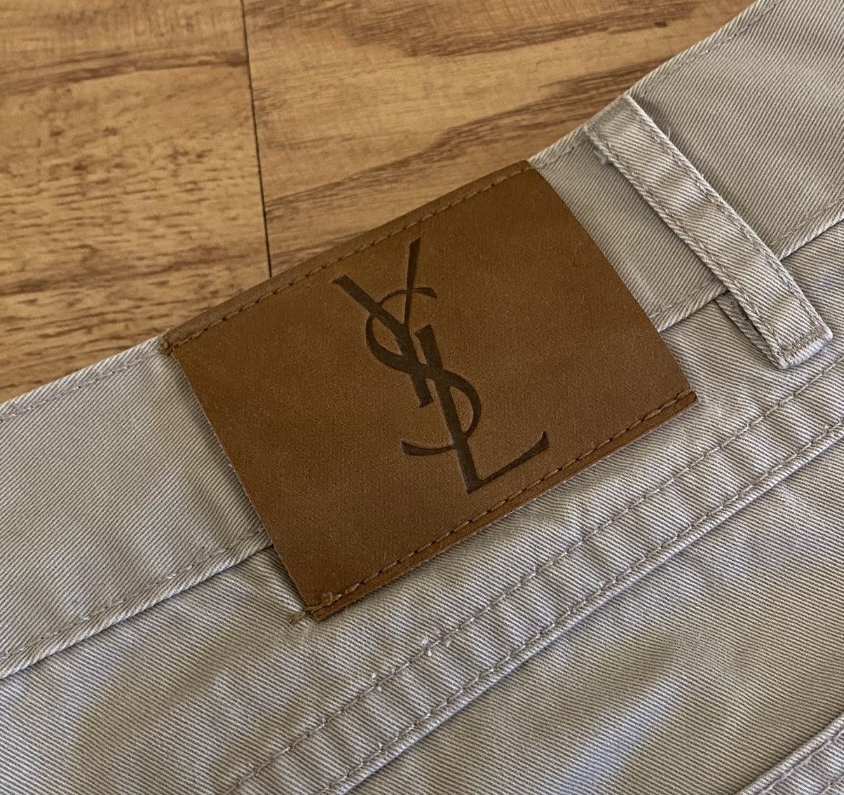 Yves Saint Laurent Yves Saint Laurent Pocket Logo Pants x Luxury x Vintage Size US 38 / EU 54 - 5 Thumbnail