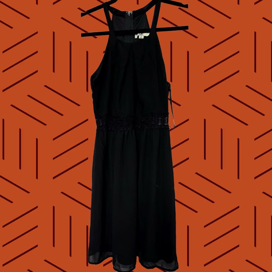 Vintage Ya Lining Black Sleeveless Dress Lightweight Knee Length Women S Size S / US 4 / IT 40 - 1 Thumbnail