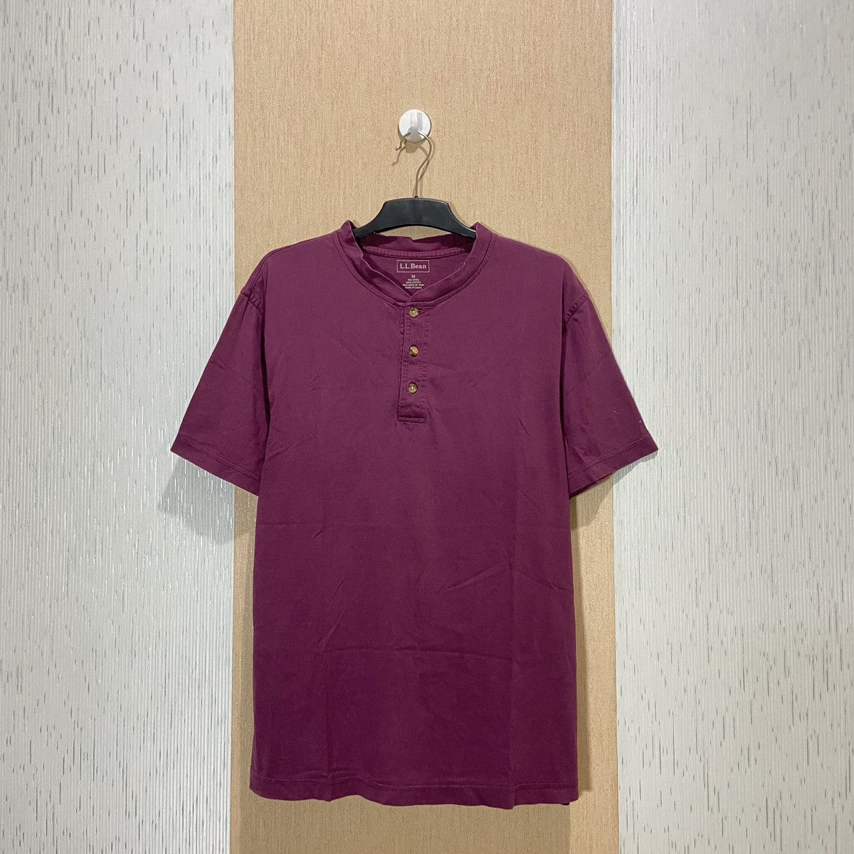Vintage LL Bean Exclusive of trim Henley Tee Shirt Size US M / EU 48-50 / 2 - 1 Thumbnail