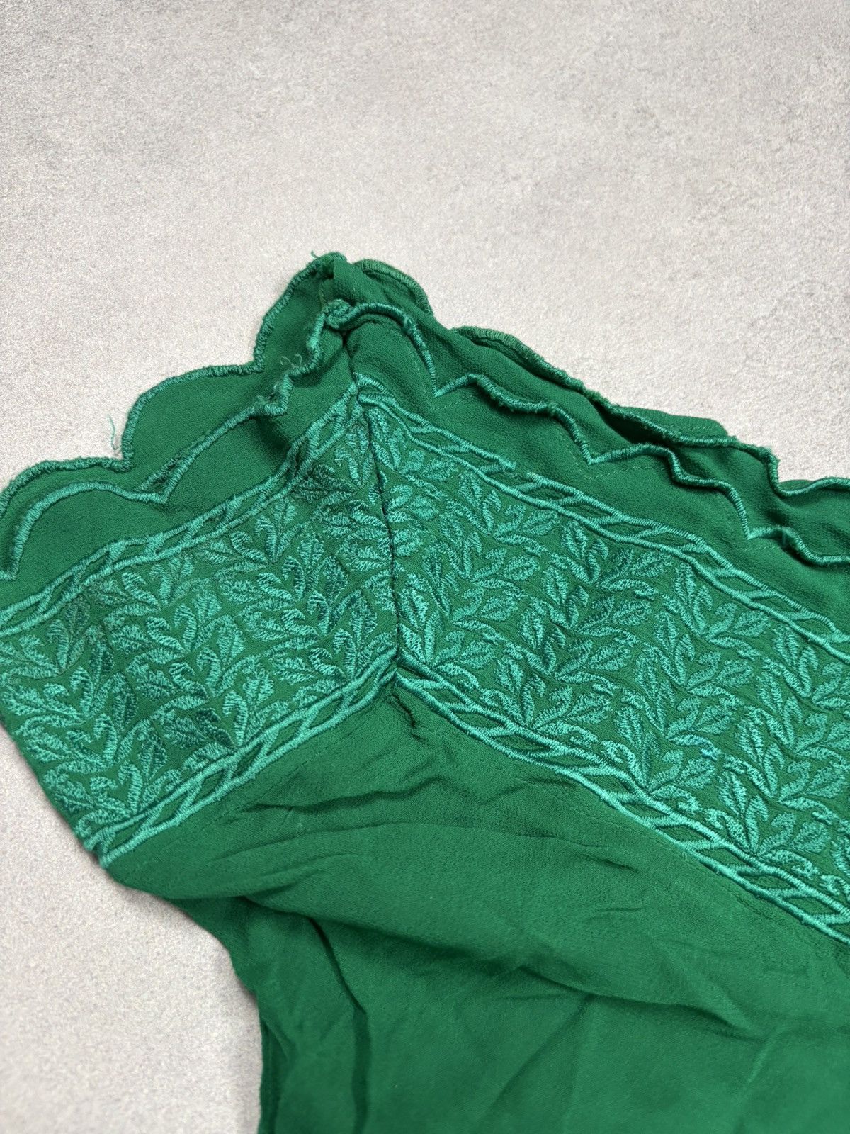 Isabel Marant Etoile Isabel Marant Étoile Green Embroidered Scallop Top Rare 48 Size XS / US 0-2 / IT 36-38 - 9 Thumbnail