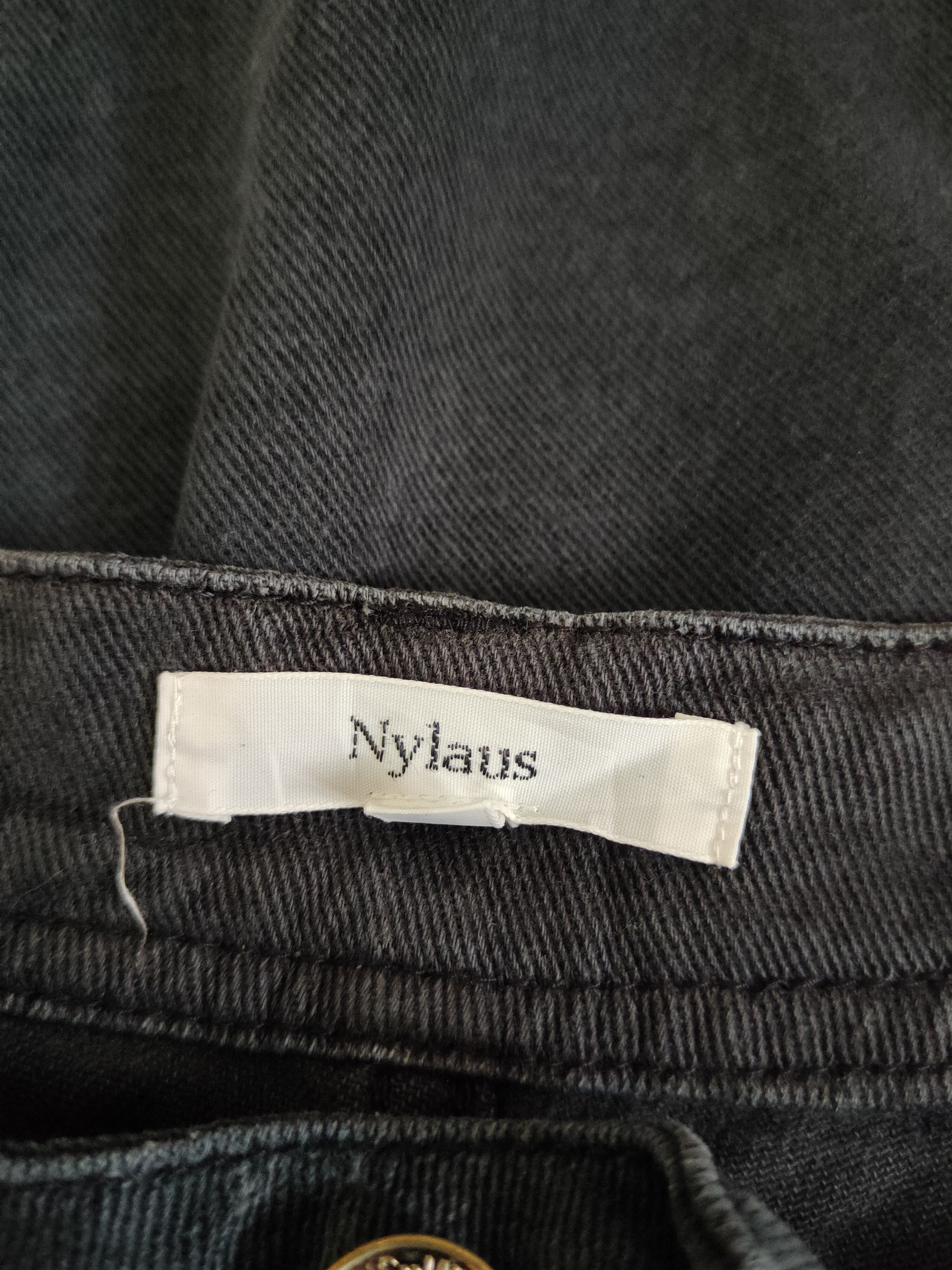 Japanese Brand Nylaus Black Faded Distressed Ripped Jeans #S2314 Size US 36 / EU 52 - 14 Thumbnail