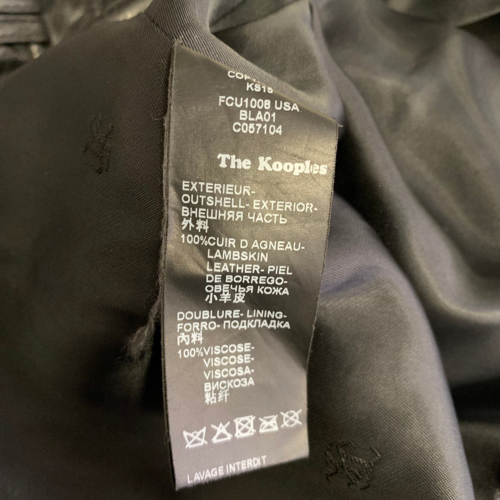 The Kooples THE KOOPLES Size M Black Leather Lambskin Biker Jacket Size M / US 6-8 / IT 42-44 - 7 Thumbnail
