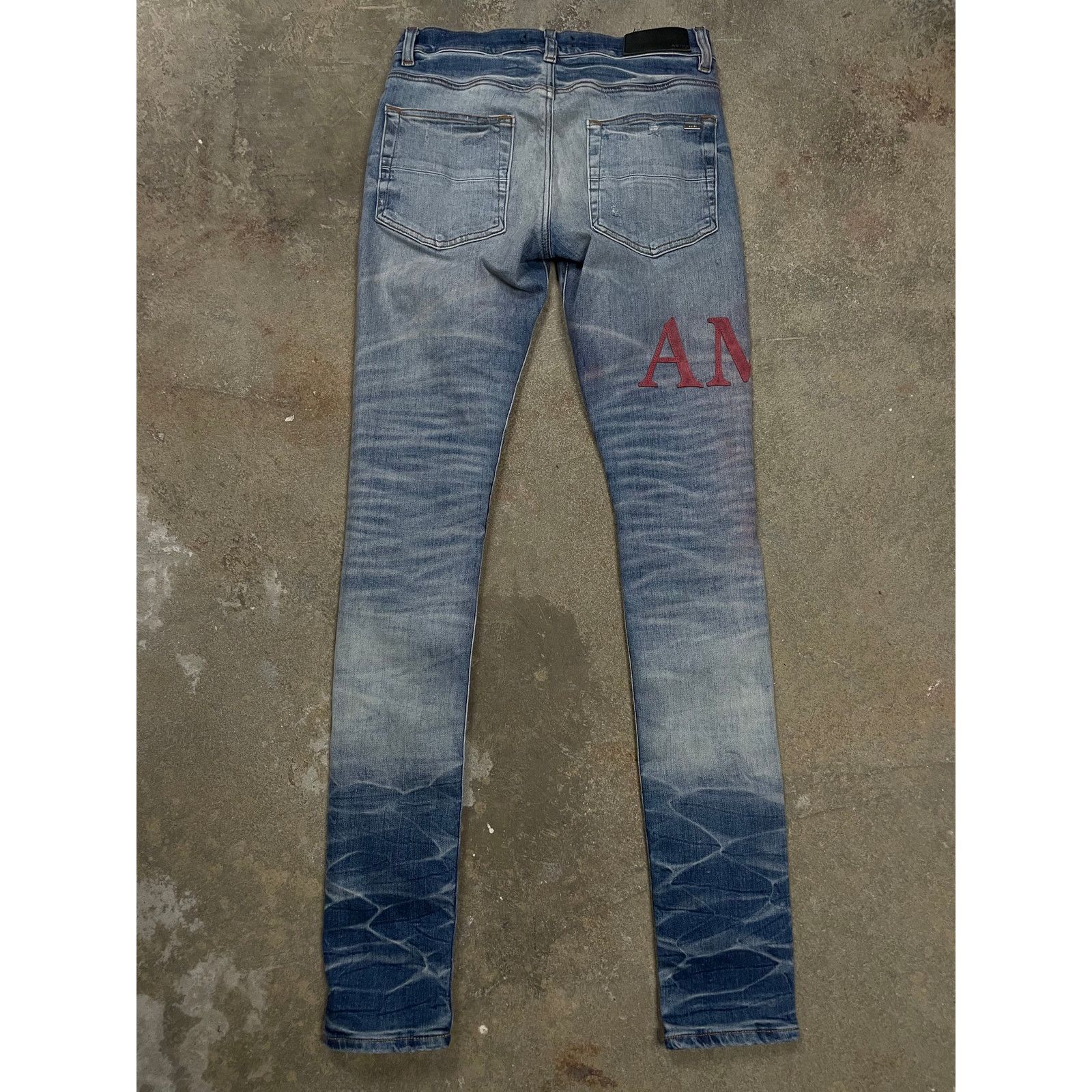 Amiri Amiri Jeans MX1 Red Side Logo Used 29 | Grailed