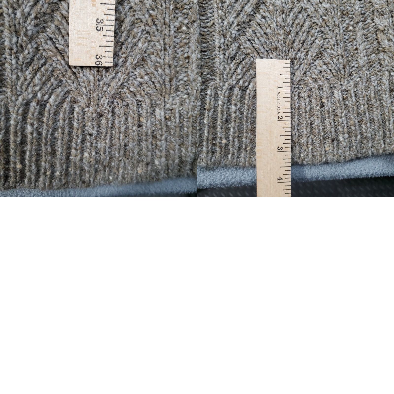 Ralph Lauren Lauren Ralph Lauren Sweater Dress Women Large Brown Wool Blend Shawl Cable Knit Chunky Pullover - 18" x 39" - Casual Knit Dress Size L / US 10 / IT 46 - 9 Thumbnail