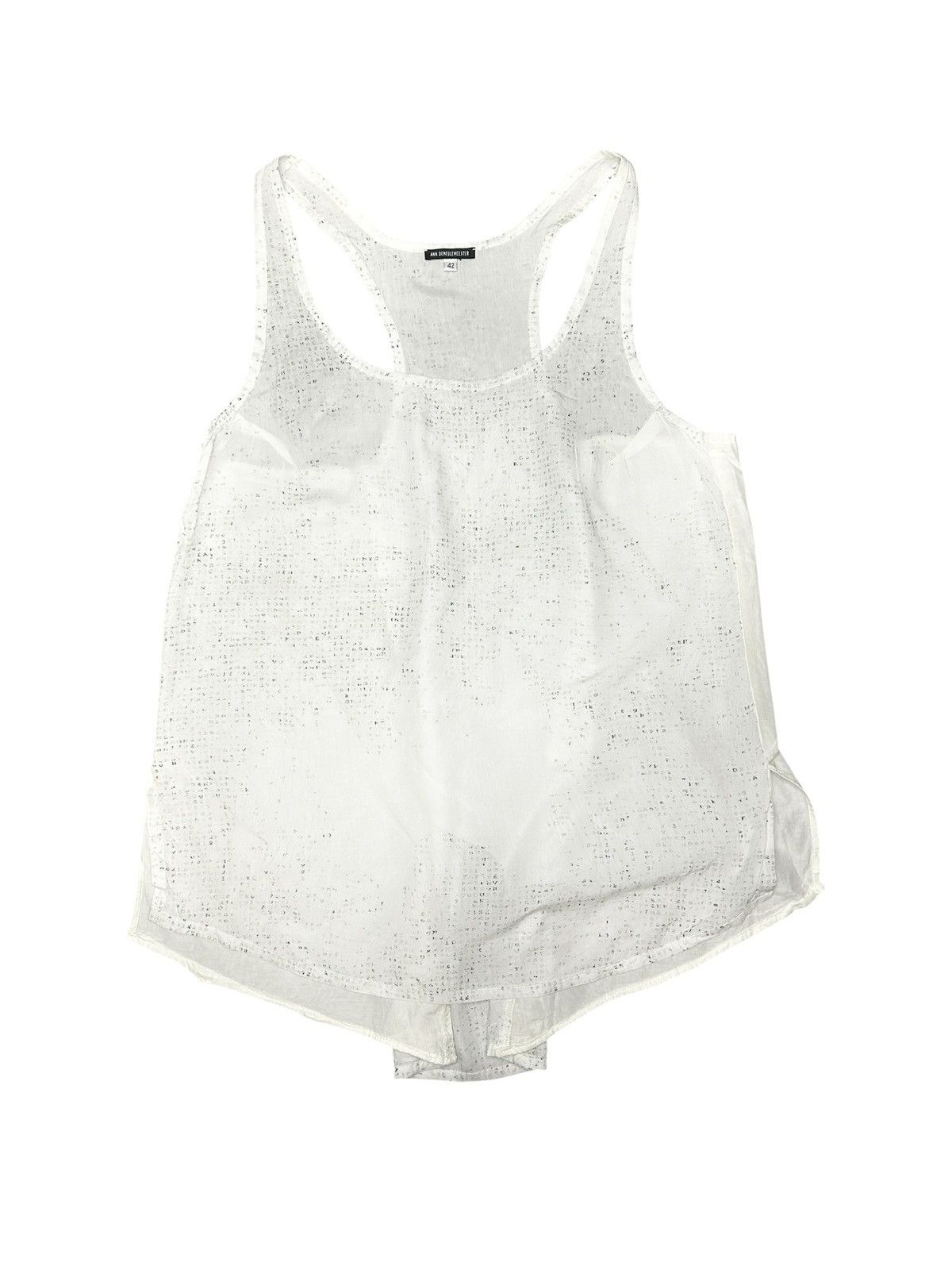 Ann Demeulemeester F/W 12 Printed Tank Top Size M / US 6-8 / IT 42-44 - 1 Thumbnail