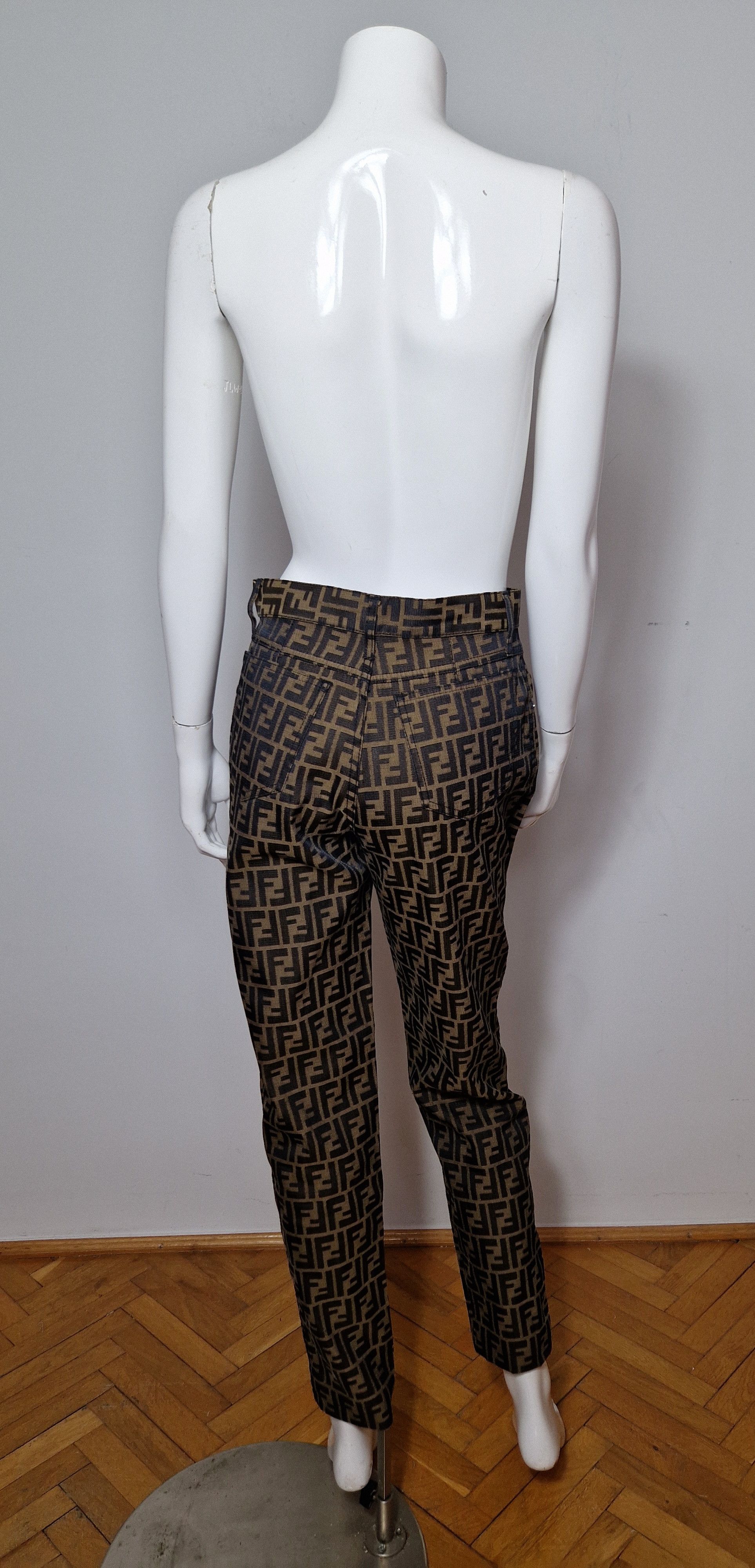 Fendi × Vintage Fendi zucca monogram pants Size 26" / US 2 / IT 38 - 8 Thumbnail