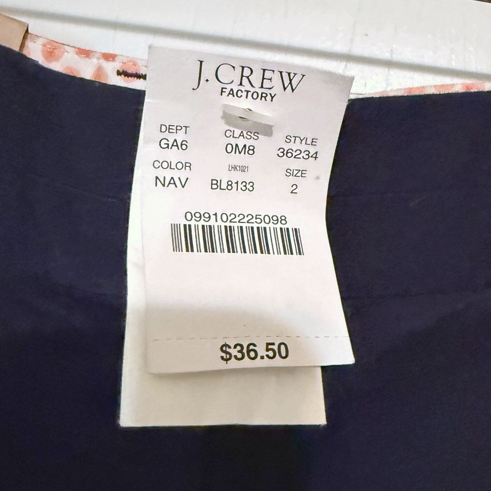 J.Crew J Crew Shorts Womens 2 Navy Chino Buttery Twill City Fit NWT Size 26" / US 2 / IT 38 - 2 Thumbnail