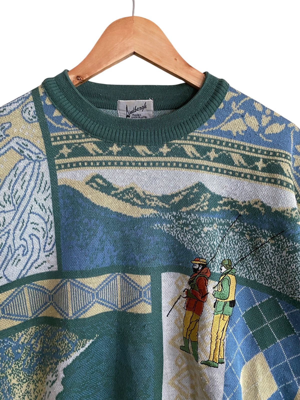 Lindbergh Vintage Japanese Brand Lindbergh Knitwear 1990s Size US L / EU 52-54 / 3 - 6 Thumbnail
