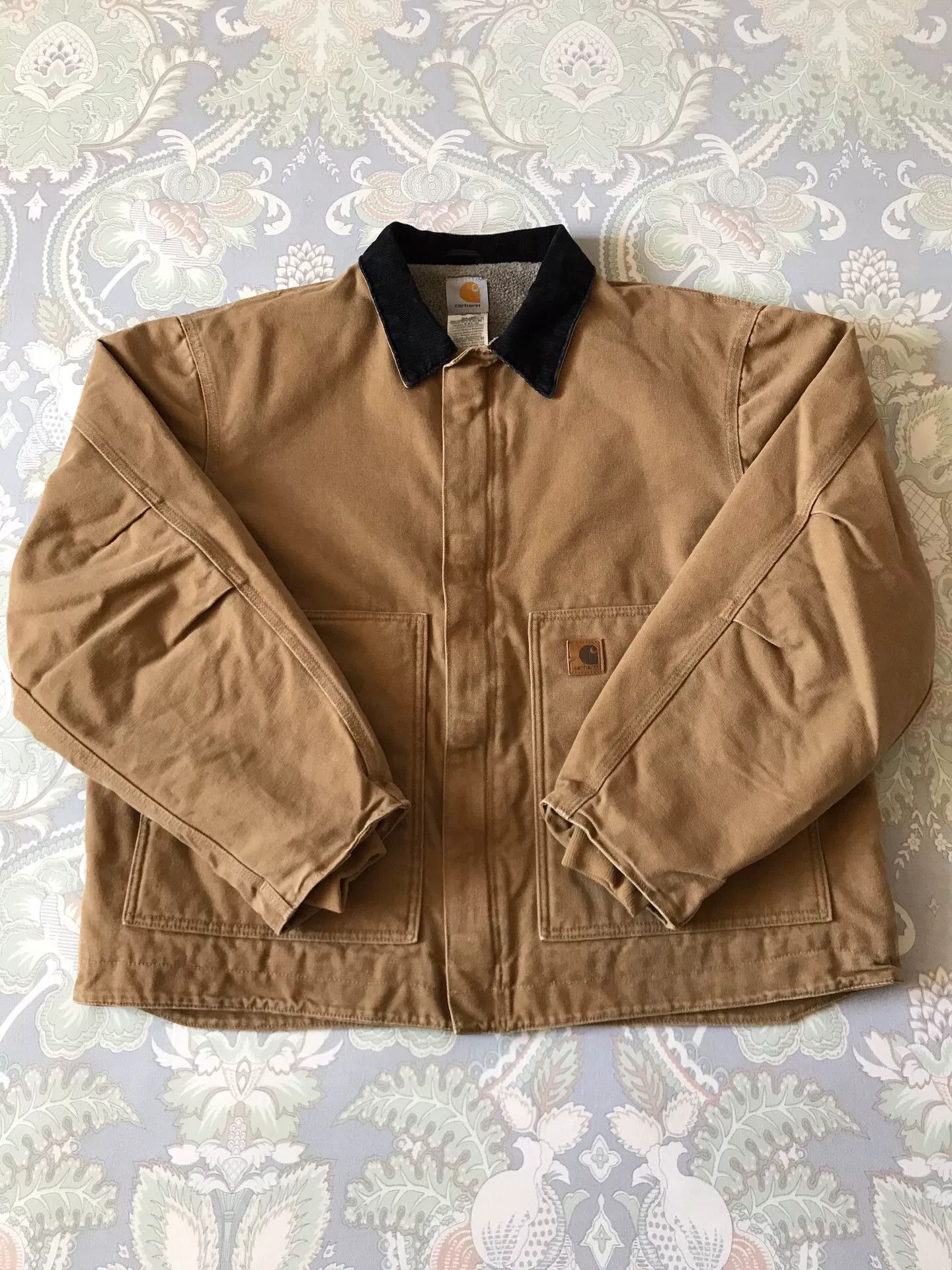 Carhartt Carhartt J164 Washed Canvas Work Jacket Size US XL / EU 56 / 4 - 1 Thumbnail