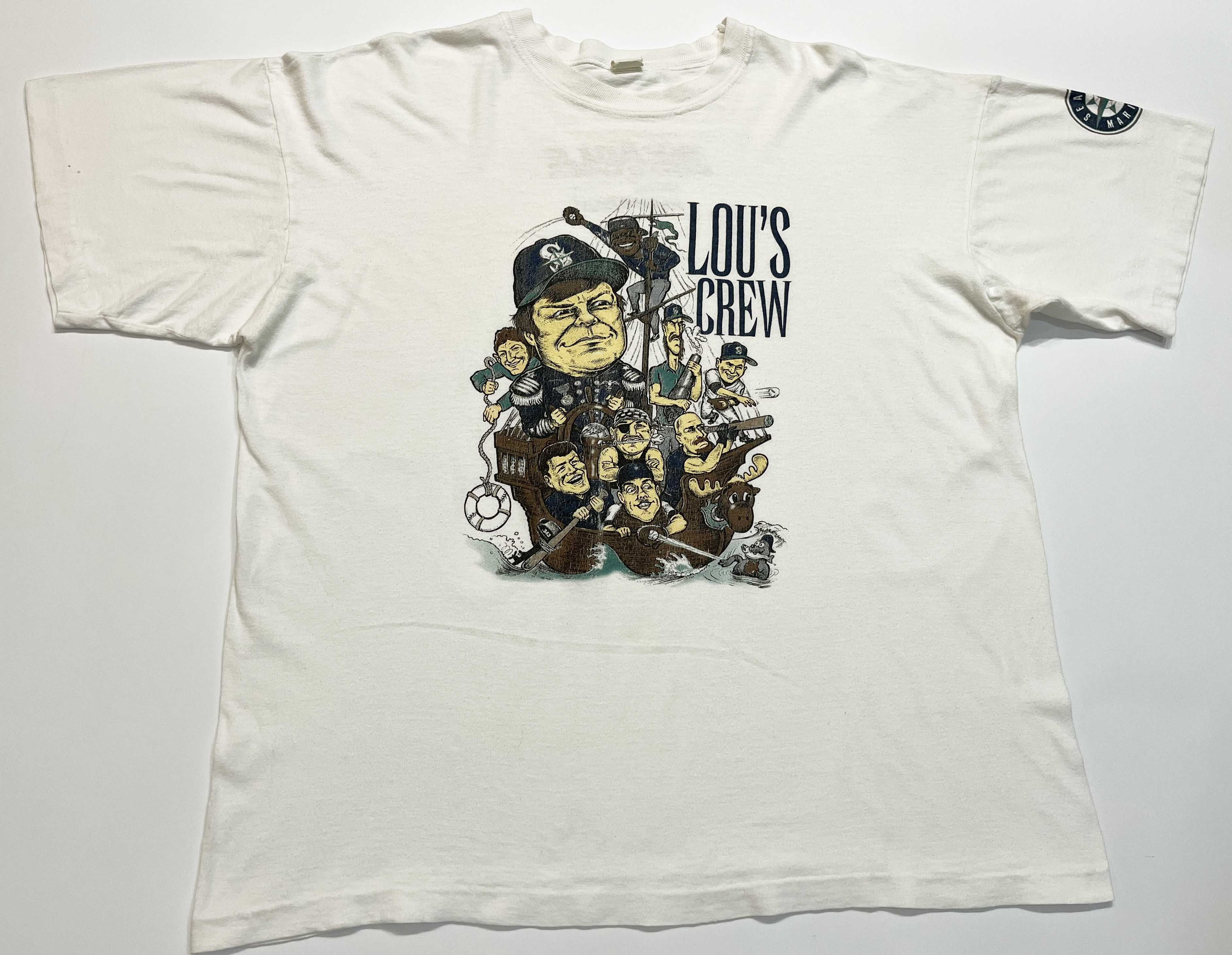 Vintage Vintage MLB Seattle Mariners Lou's Crew Baseball T-Shirt Size US L / EU 52-54 / 3 - 1 Thumbnail
