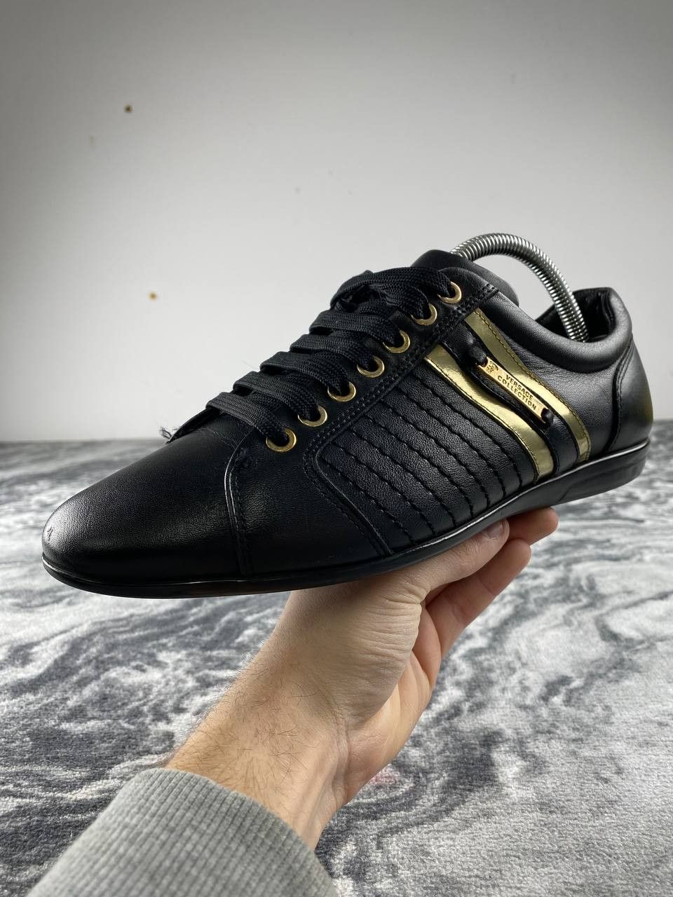 Versace Versace Collection Leather Sneakers Women Size US 9 / IT 39 - 11 Thumbnail