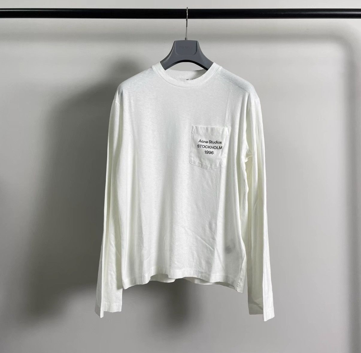 Acne Studios Acne Studios 25FW Chest Logo Print Long Sleeve T-shirt Size US XS / EU 42 / 0 - 2 Thumbnail