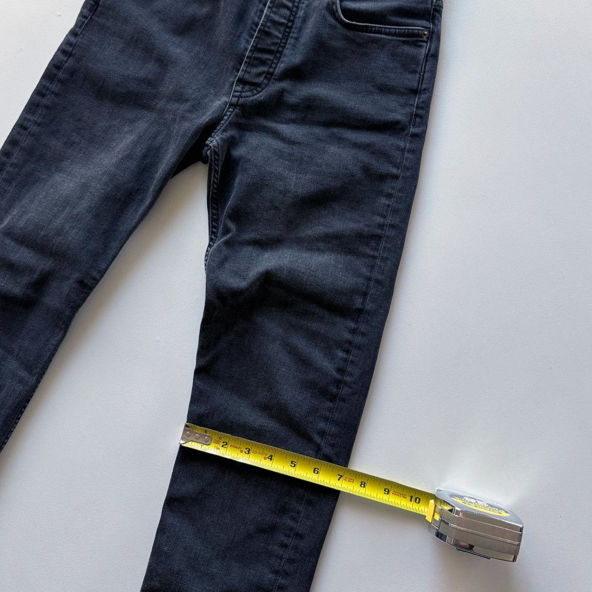 Acne Studios Acne Studios River Used Black Denim Jeans (29x32) Size US 30 / EU 46 - 12 Thumbnail