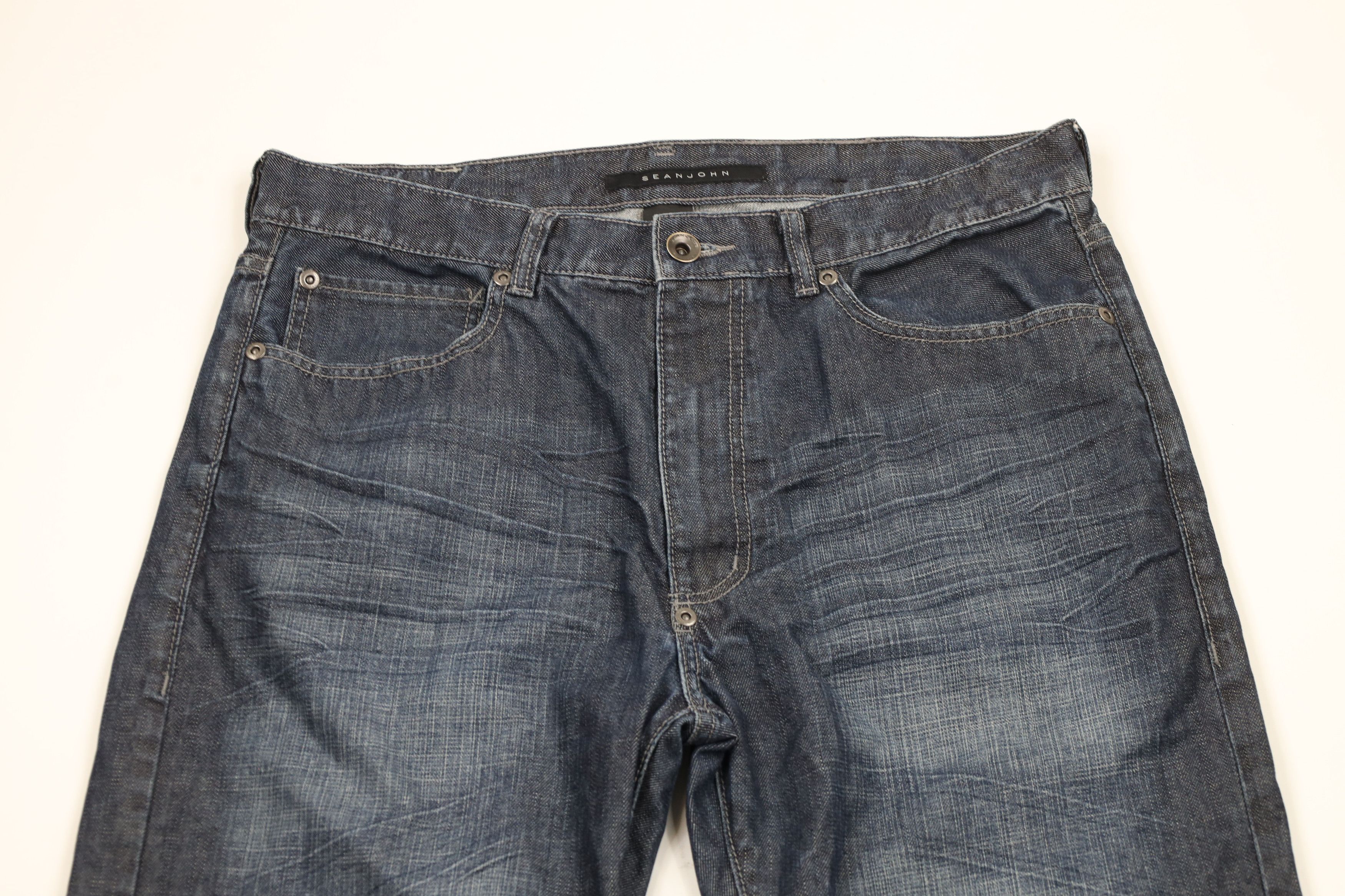 Sean John × Vintage Vintage Y2K Sean John Baggy Wide Leg Denim Jeans AS IS Size US 34 / EU 50 - 2 Thumbnail