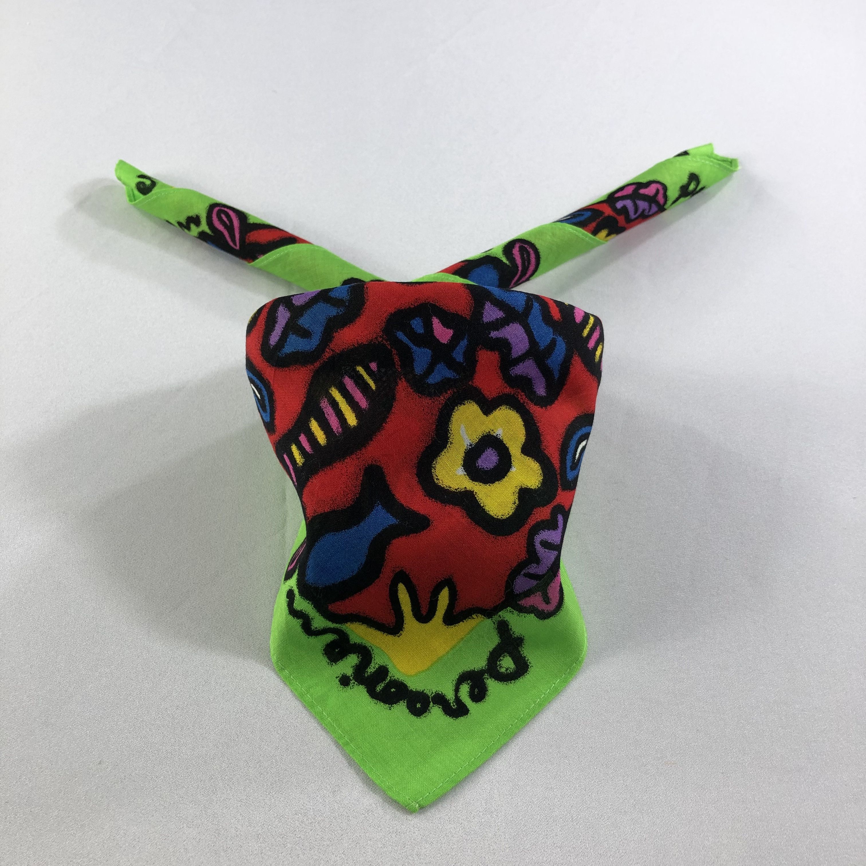 Vintage Pereorien Abstract Handkerchief Neckerchief Bandana H2155 Size ONE SIZE - 1 Thumbnail